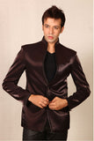 Grandeur Wine Colored Blazer For Men - BL5007SNT