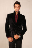 Marvelous High Neck Velvet Blazer For Men - BL5009SNT