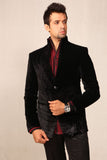 Marvelous High Neck Velvet Blazer For Men - BL5009SNT