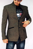 IN Vogue Grey Linen Blazer For Men - BL5013SNT