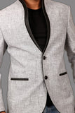 Elegant Silver Grey Blazer For Men - BL5027SNT