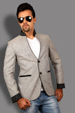 Trendy Silver Grey Blazer For Men - BL5028SNT