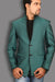 Graceful Green Linen Blazer for Men