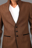 Beautiful 3 Button Clay Mocha Blazer for Men