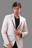 Notch Lapel Linen White Blazer For Men - BL5043SNT
