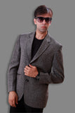 Modern Grey Jute Blazer For Men - BL5047SNT