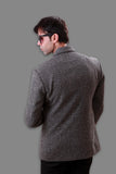 Modern Grey Jute Blazer For Men - BL5047SNT