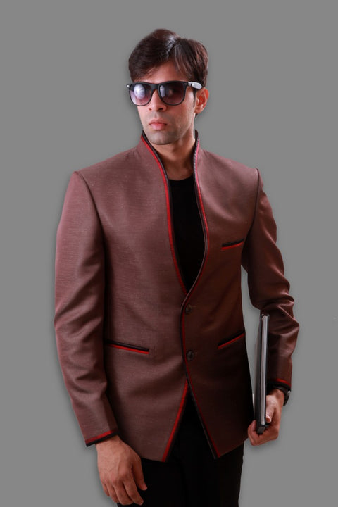 Stylish High Neck Blazer For Men - BL5050SNT