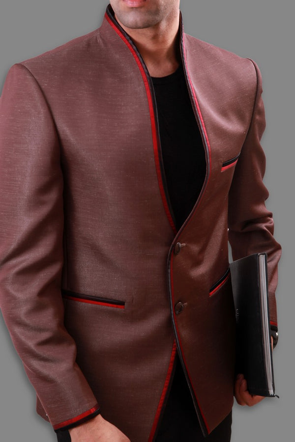 Stylish High Neck Blazer For Men - BL5050SNT