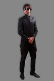 Designer Indian Traditional Black Blazer For Men - BL5054SNT