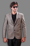 Trendy Grey Lenin Blazer For Men - BL5057SNT