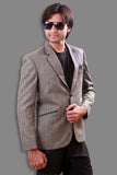 Trendy Grey Lenin Blazer For Men - BL5057SNT