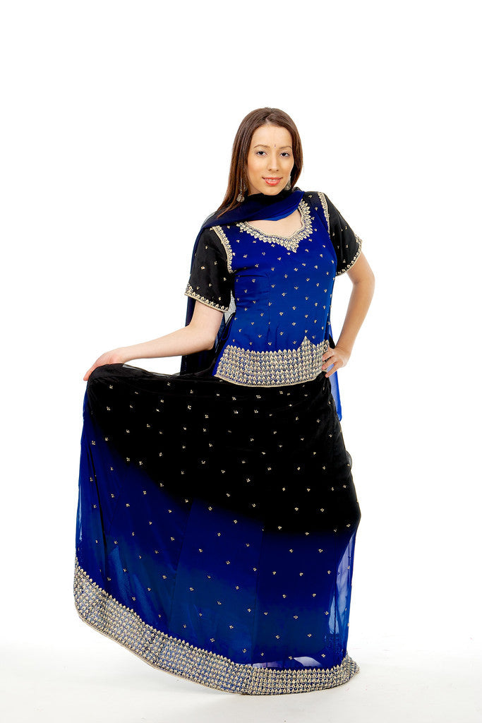 Midnight Skies Lehenga Choli-SNT11145