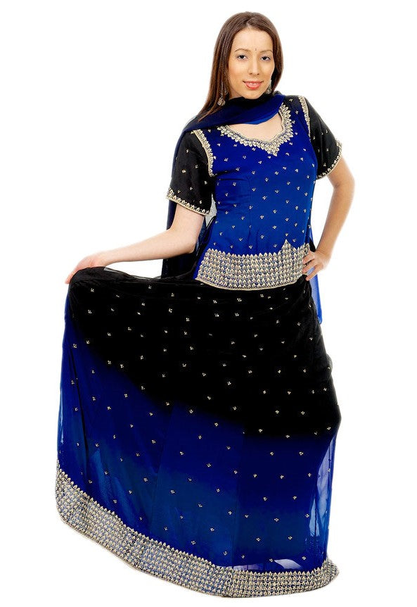 Midnight Skies Lehenga Choli-SNT11145