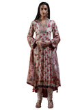 Ritu Kumar Ecru & Multi Floral Print Suit Set