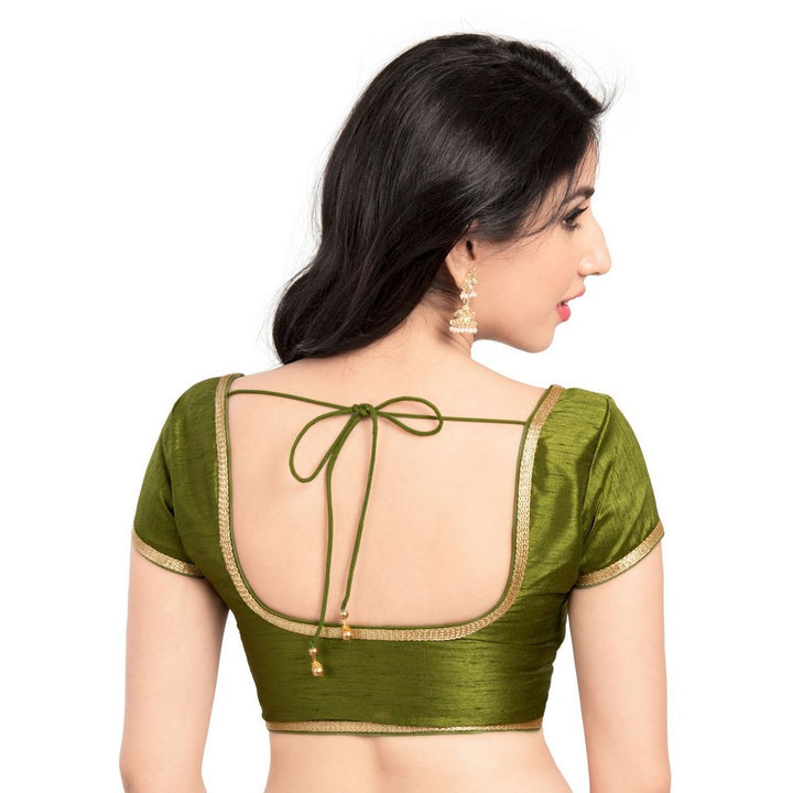 Designer Indian Traditional Mehendi-Green Saree Blouse Choli (CO-193Sl-Mehendi-Green)