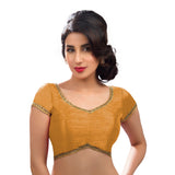 Designer Indian Traditional Rose-Gold Sweetheart-Neck Saree Blouse Choli (CO-203-Rose-Gold)