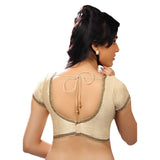 Designer Indian Traditional Skin Color Sweetheart-Neck Saree Blouse Choli (CO-203-Skin)