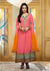 Ravishing Peach Colored Festive Anarkali (D. No. 1015)