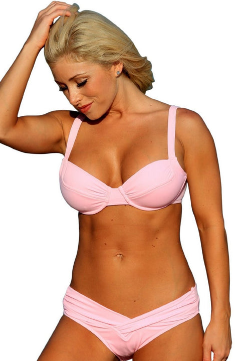 Pretty in Pink Shaper Sexy Bikini Swimsuit Swimwear Bottom Only