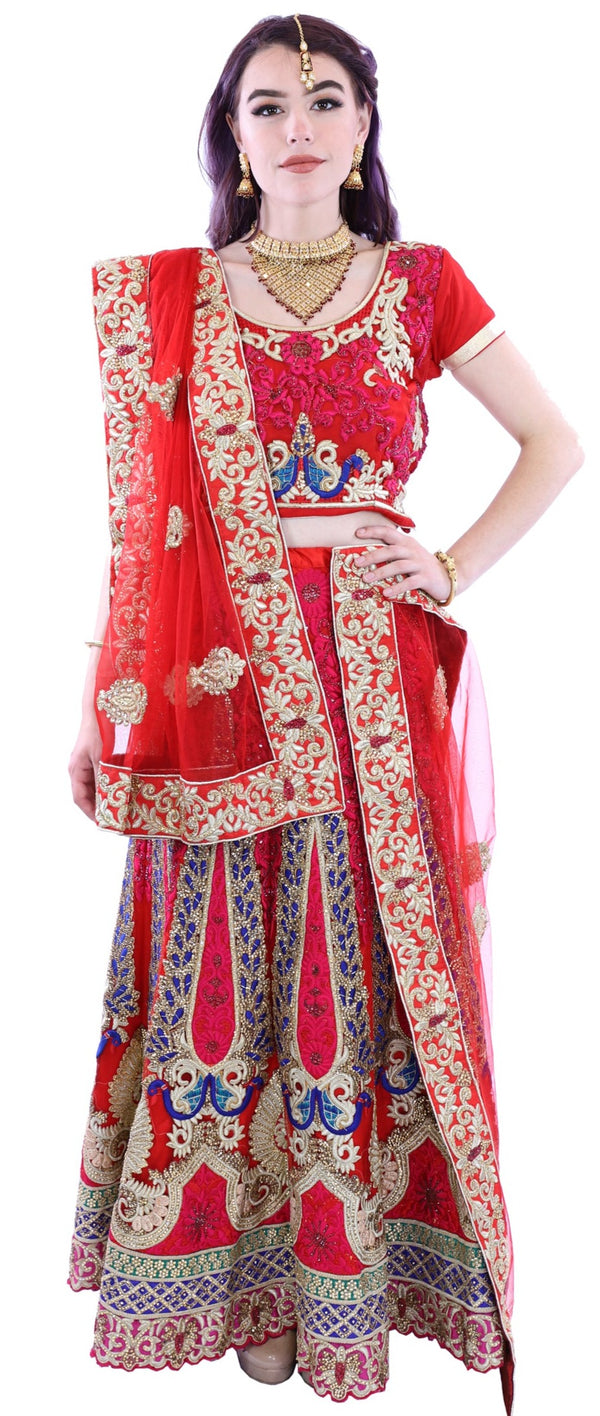 Dance The Night Away Embroidered Bridal Lehenga - SNT11046