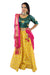 Vibrant Yellow and Emerald Sangeet Party Lehenga- SNT11058