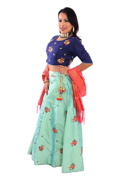 colorful lehenga for rent or buy