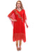 Trendy Red Kaftan Style Long Kurti