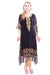 Classic Black & Gold Kaftan Style Long Kurti