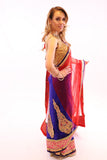 Instant Glamorous Sheer with Elegant Embroidered Pre-Pleated Ready-Made Sari