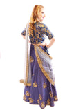 Bollywood Blue Designer Party Lehenga Choli - SNT11034