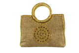 Beautiful Bronze Medallion Indian Party Purse