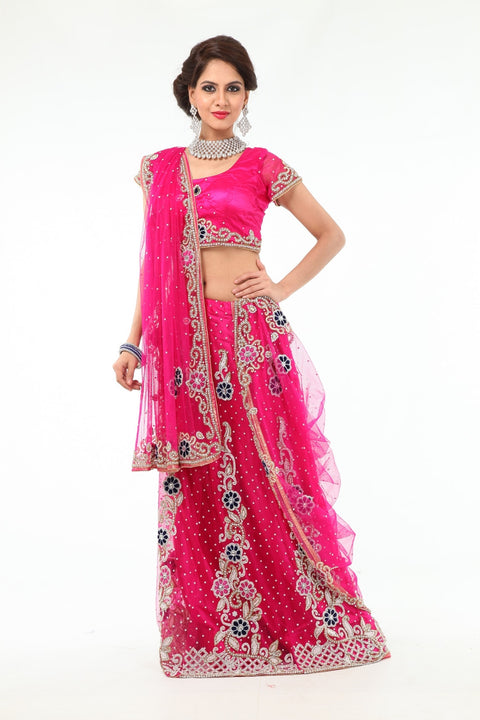 Magnificent Diamond Studded Exclusive Lehenga Choli-SNT11136