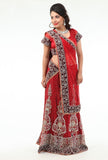 Charming Diamond Studded Stylish Deep Red Lehenga Choli-SNT11133