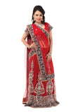 Charming Diamond Studded Stylish Deep Red Lehenga Choli-SNT11133