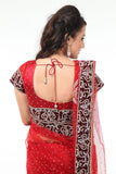 Charming Diamond Studded Stylish Deep Red Lehenga Choli-SNT11133