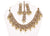 Blush Rose Gold with Pearls Necklace Set with Earrings and Tika- JW2007