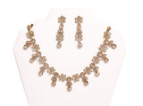 Elegant Flower Necklace set with Earrings- JW2033
