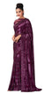 Innara Beauty Purple Georgette Sequined Pre-Pleated Ready-Made Sari -INN-2305
