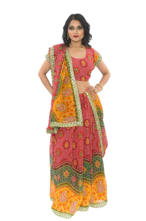 Gorgeous Red Navrati Style Lehenga Choli for Dance-SNT11092 – Saris and ...