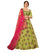 Vibrant Lime and Fuchsia embroidered Lehenga- SNT11004