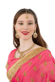 Embellished Pink Ready-Made Pre-Pleated Sari