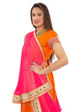 Plush Orange and Pink Lehenga -SNT11075