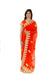 Alluring Orange Ready-Made Pre-Pleated Sari