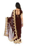 Caramel Gold Pre-Pleated Ready-Made Sari