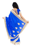 Kashmira Royal Blue Pre-Pleated Indian Wedding Sari