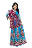 Centric Blue And Berry Lehenga- SNT11076