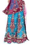 Centric Blue And Berry Lehenga- SNT11076