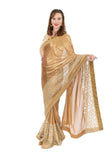 Royal Look Gold Pre-Pleated Ready-Made Sari