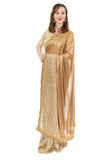 Royal Look Gold Pre-Pleated Ready-Made Sari